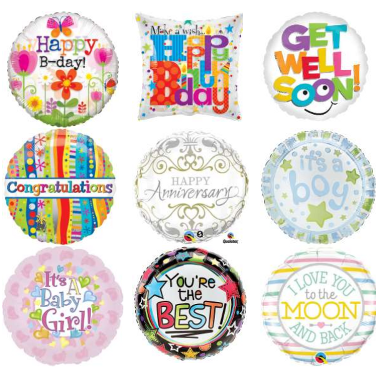 Globos Mylar de 18'' Surtidos