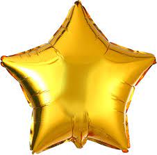 Globos de Mylar con forma de estrella de 18''