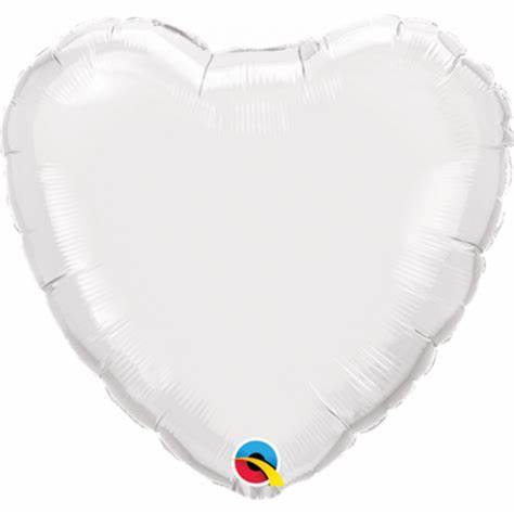 Globo Mylar de corazón de 18''