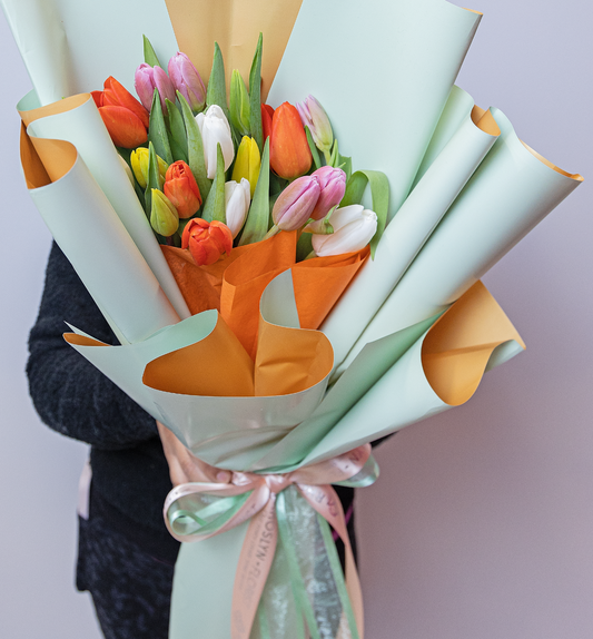 Mezcla de tulipanes de colores