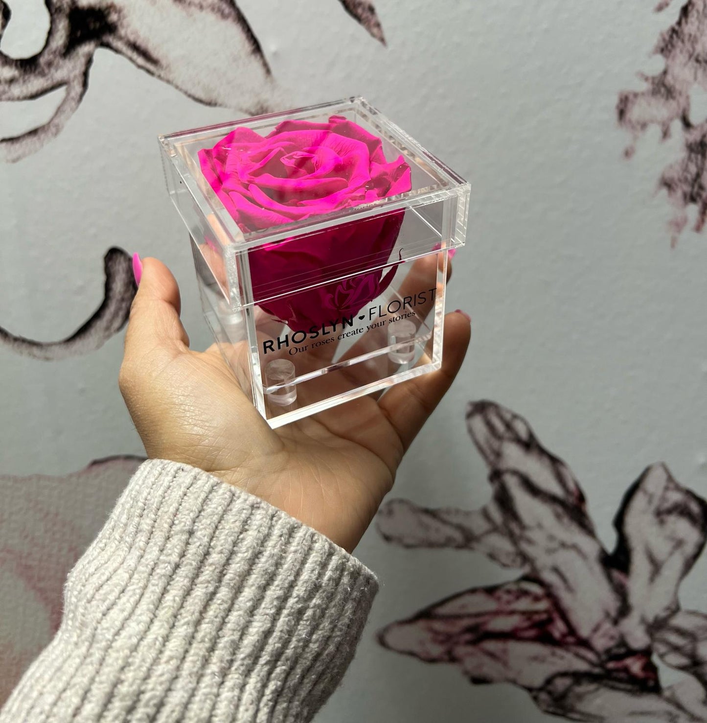 Acrylic Single Rose